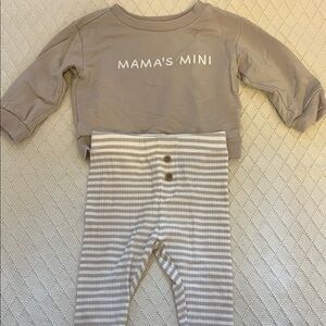 Cloud Island Gray and White Kids Matching Set